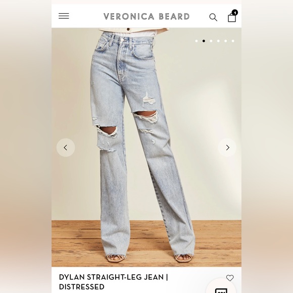 Veronica Beard Dyaln Jeans - Picture 2 of 7